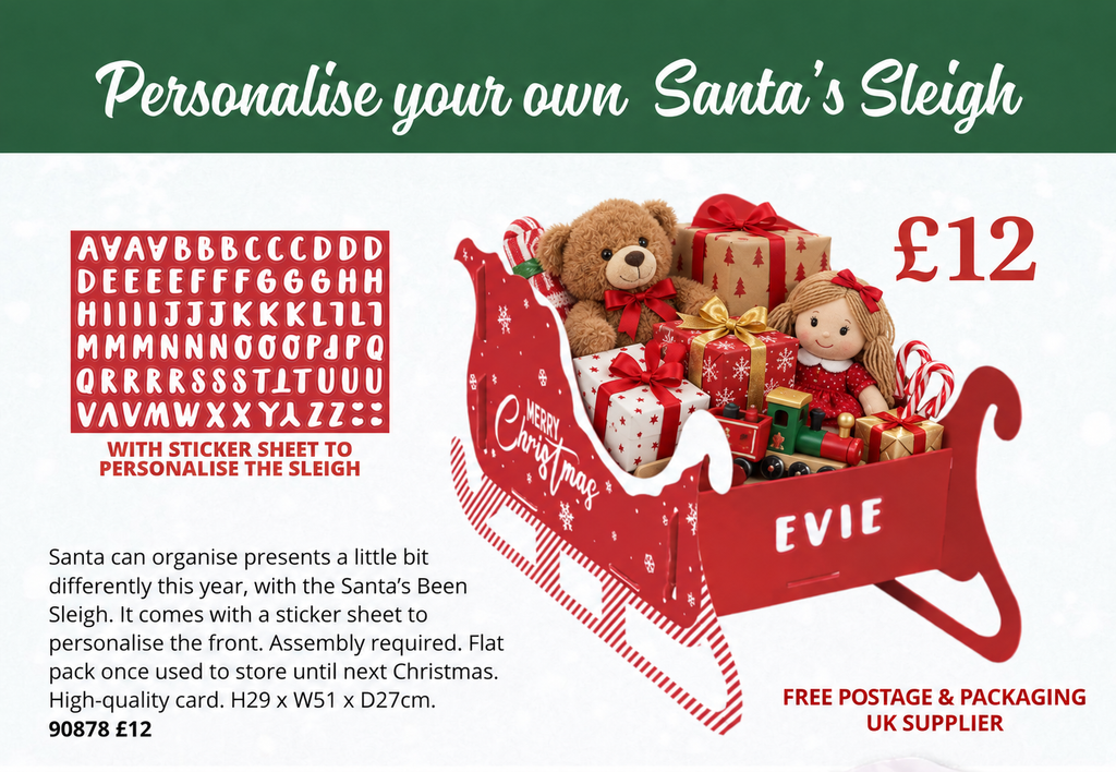 Personalise Santa’s Sleigh