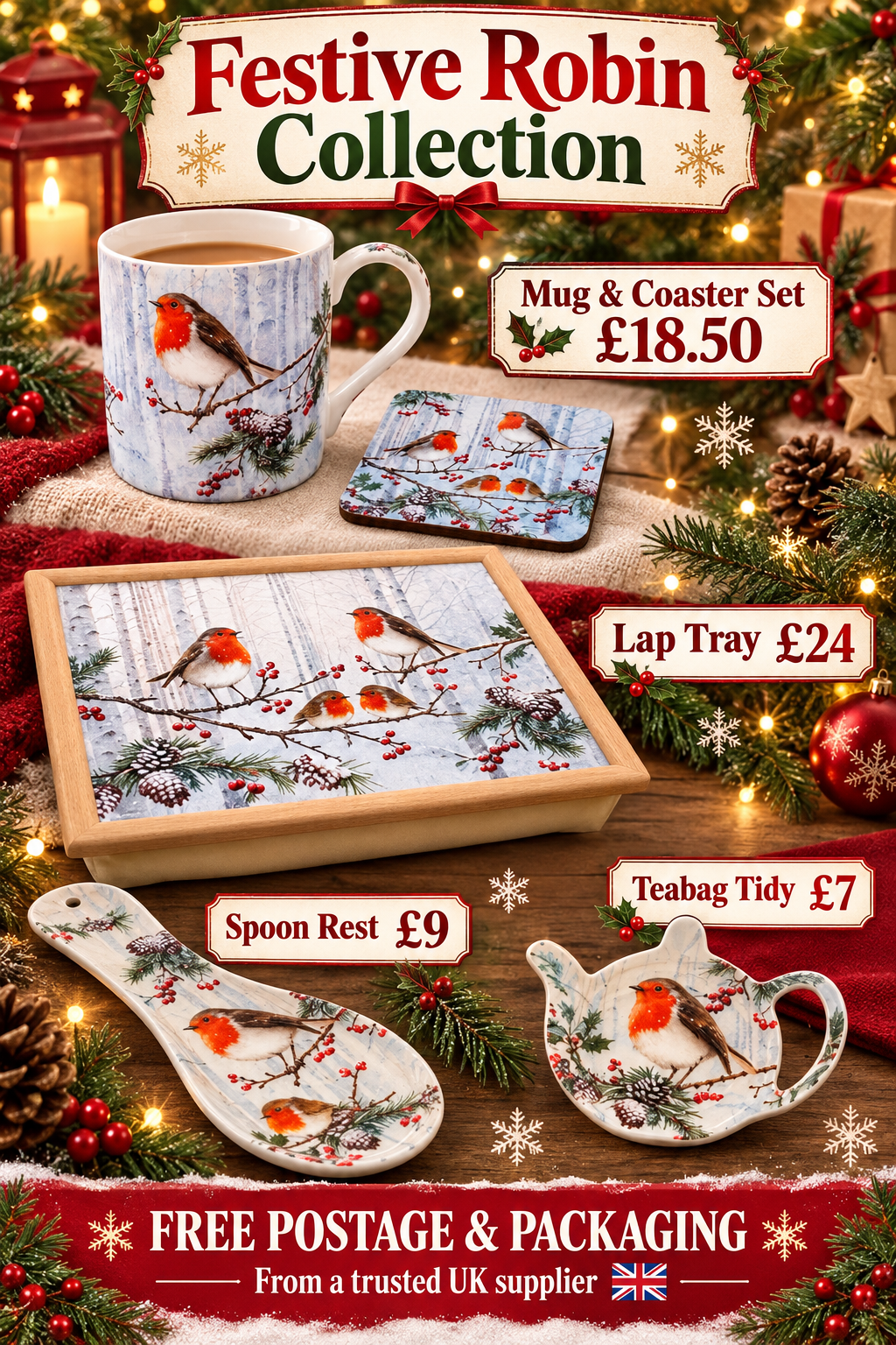 Festive Robin Collection
