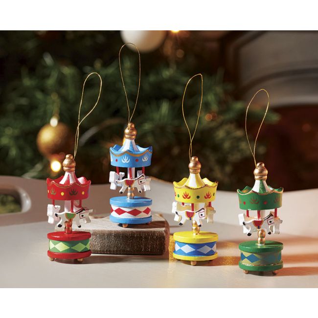 Pack of 4 Carousel Pendants