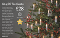 Set of 30 Christmas Tree Candles