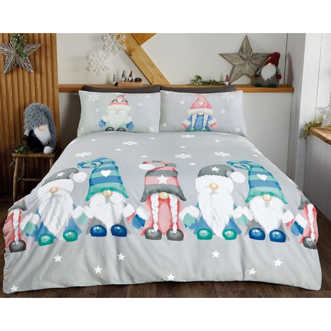 Gonk Family Christmas Quilt Cover
