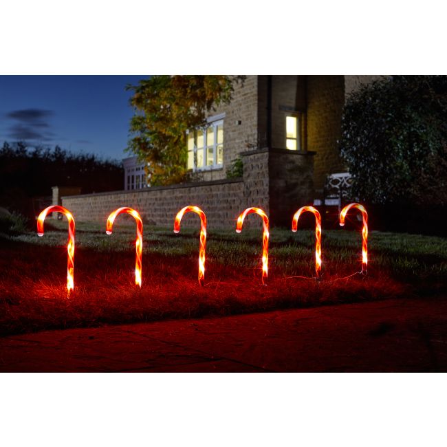 Candy Cane Stake Lights