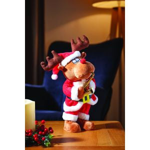 Ladder Climbing Santa & Singing Sax Rudy