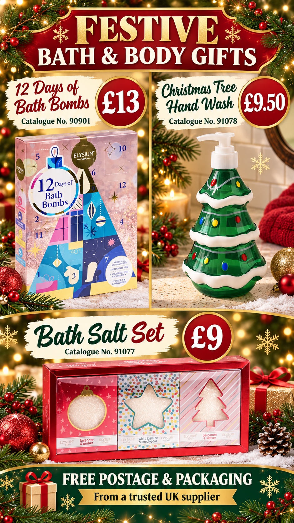 Festive Bath & Body Gifts
