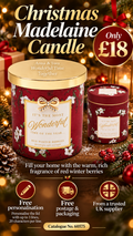 Christmas Madelaine Candle With Free Personalisation 60575