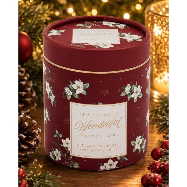 Christmas Madelaine Candle With Free Personalisation 60575