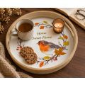 Personalised Robin Jewellery Box & Round Tray